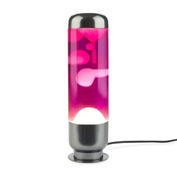 Spedito Oggi Lampada da tavolo led GeneralImport Lava Capsule attacco GU10 35W rosa - 28012