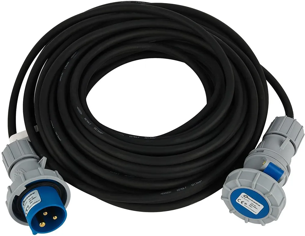Occasione Imperdibile Prolunga industriale Electraline 3G1.5mm2 max 360W da 10m nero - 46142