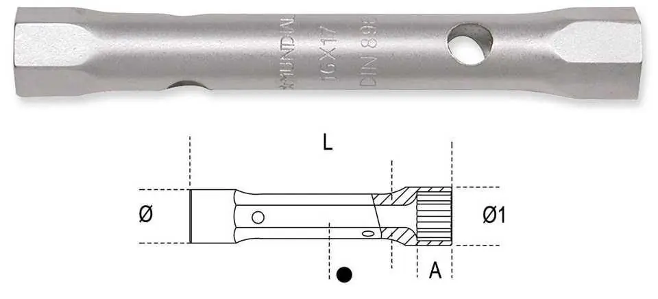 Offerta Del Giorno CHIAVE TUBO DOPPIA PROFESSIONALE 16x17 mm