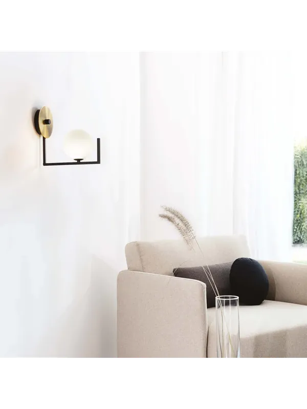 Applique moderno design con sfera per camera soggiorno DL1671 Prezzo Basso