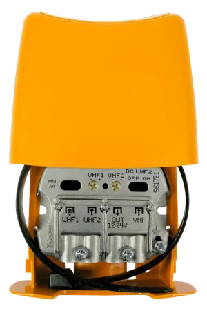 Amplificatore da palo Televes 3 ingressi 12/24V arancione - 561721 Ultime Pezzi