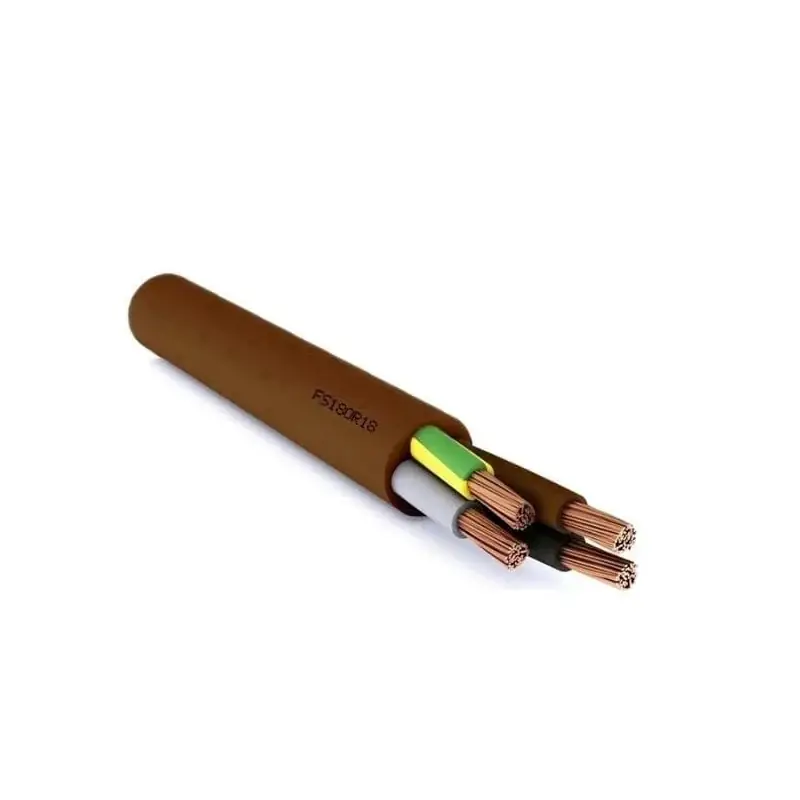 Miglior Prezzo cavo fror cpr fs18 4 G 1 marrone gommato antifiamma filo elettrico 450v 750v fs18or18 1 metro