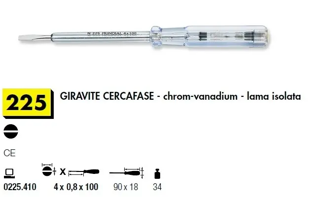 Giravite giravite cercafase Mundial 4x0,8 Prezzo Di Fabbrica