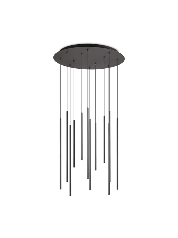 Quantità Limitata Lampadario a led design moderno nero per soggiorno e camera DL1654