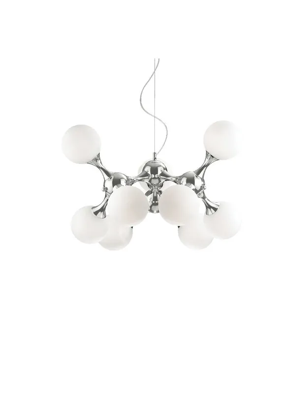 Spedizione Espresso Ideal Lux Nodi SP9 lampadario design moderno per soggiorno E14 40W