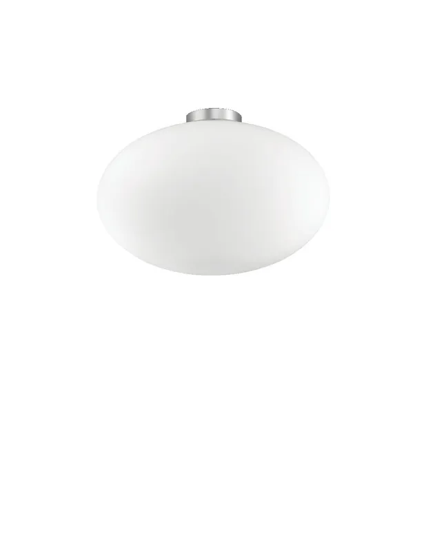 Ideal Lux Candy PL1 plafoniera moderna in vetro soffiato bianco E27 60W Ultima Occasione