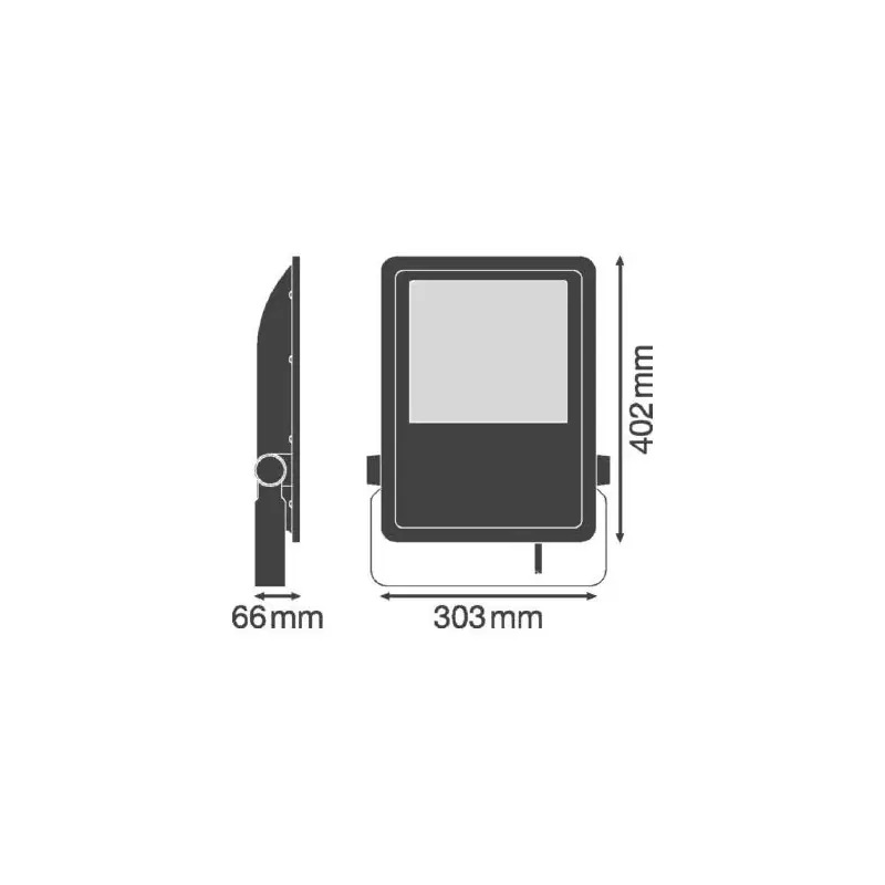 Prezzo Scontato ledvance flood led asym 150w 4000k bk 100deg ip65 ledv FLOOD150840BAS
