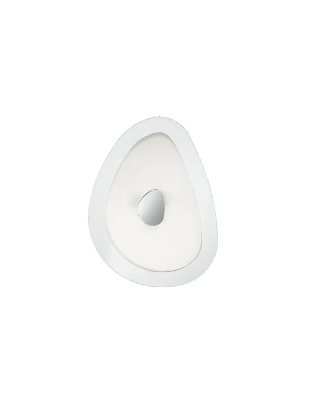 Ideal Lux Geko PL3 plafoniera moderna soffitto con vetro serigrafato bianco E27 60W Compra Oggi Stesso