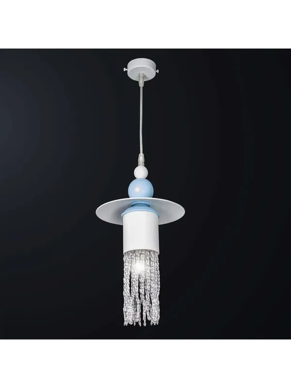 Lampadario ingresso design moderno cristallo 1 luce BGA 3265/p1 Novità