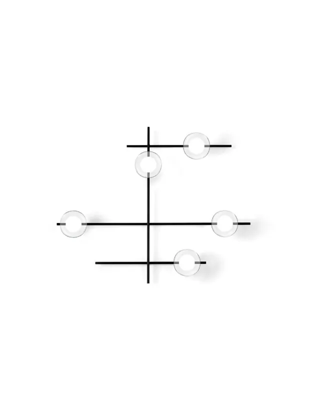 Miloox Mikado 5 luce vetro cosmo parete/soffitto Ultima Occasione