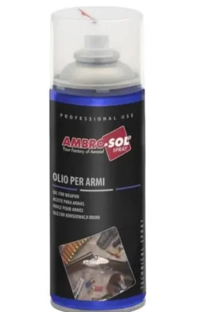 Novità Olio spray lubrificante per armi Ambro-Sol 200ml