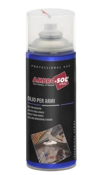 Novità Olio spray lubrificante per armi Ambro-Sol 200ml