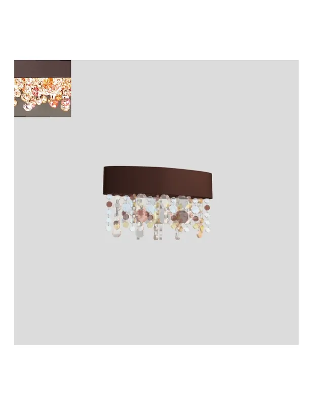 Masiero Olà A1 OV 30 applique moderna bronzo opaco Solo Oggi