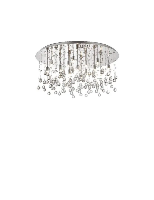 Solo Oggi Ideal Lux Moonlight PL15 plafoniera moderna in cristallo molato G9
