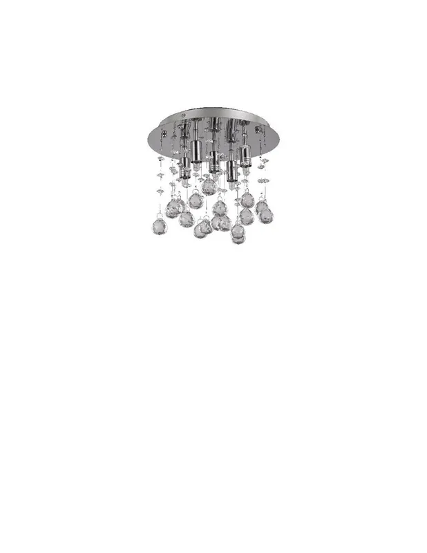 Ideal Lux Moonlight PL5 plafoniera led soffitto salone in cristallo molato G9 Ultima Occasione