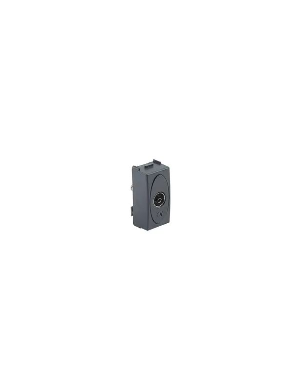 Reso Gratuito Presa antenna tv passante finale d.9.5mm grigio master