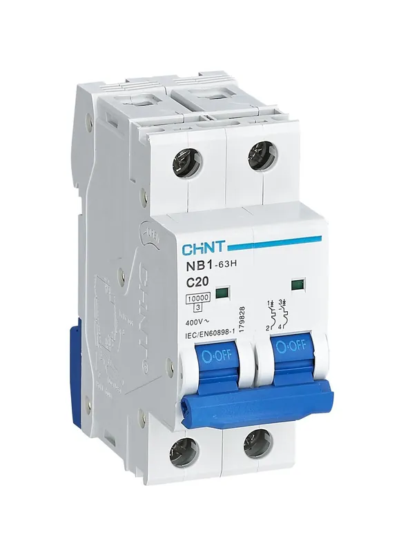 Reso Gratuito Interruttore magnetotermico Chint NB1-63H/C20 2P 20A curva C - 179828