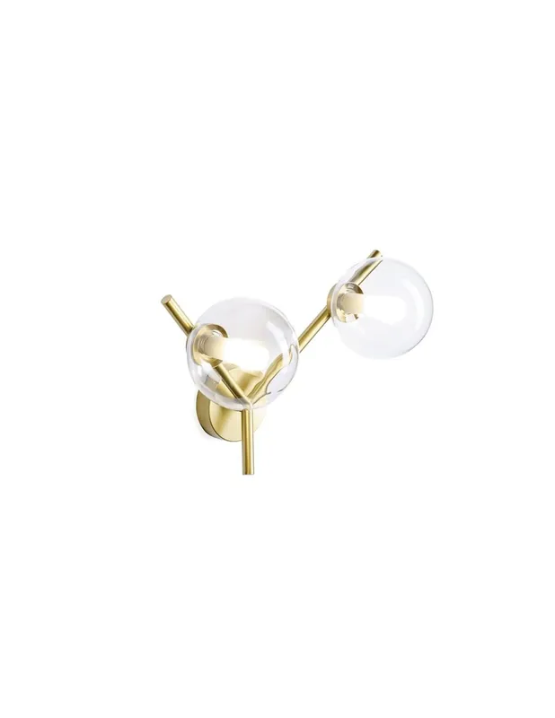 Ultima Occasione Miloox Camely parete/soffitto 2 luci oro spazzolato