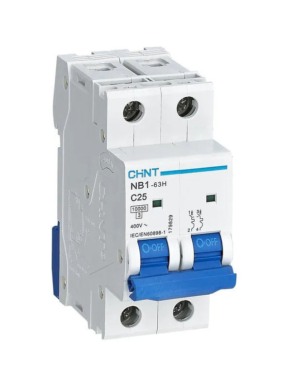 Direttamente Dal Produttore Interruttore magnetotermico Chint NB1-63H/C25 2P 25A curva C - 179829