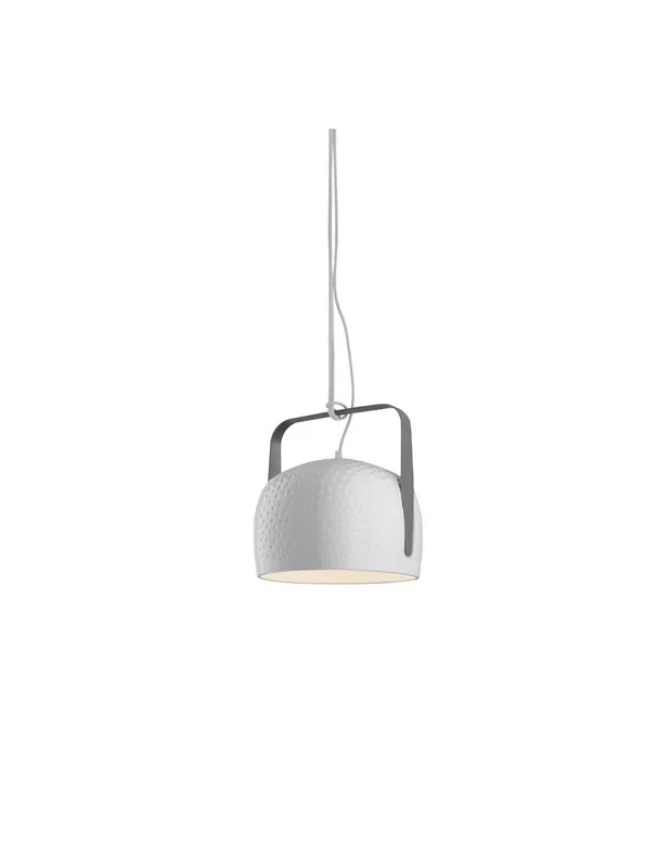 Novità Karman BAG SE154 DB INT lampada a sospensione in ceramica con texture bianca
