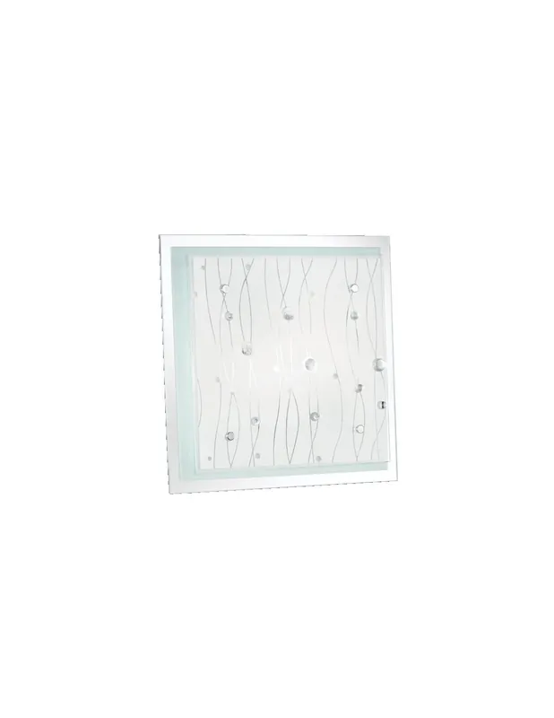 Ideal Lux Ocean PL2 plafoniera design moderno per soggiorno E27 60W Pagamento Sicuro