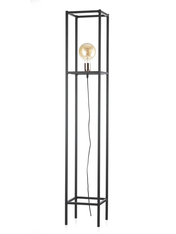 Lampada da terra piantana vintage moderna nera a 1 luce stf 0018 Consegna Rapida