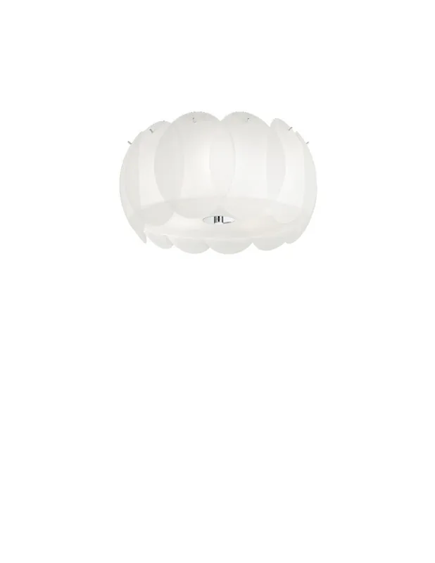 Ideal Lux Ovalino PL5 plafoniera moderna design in vetro E27 60W Bestseller
