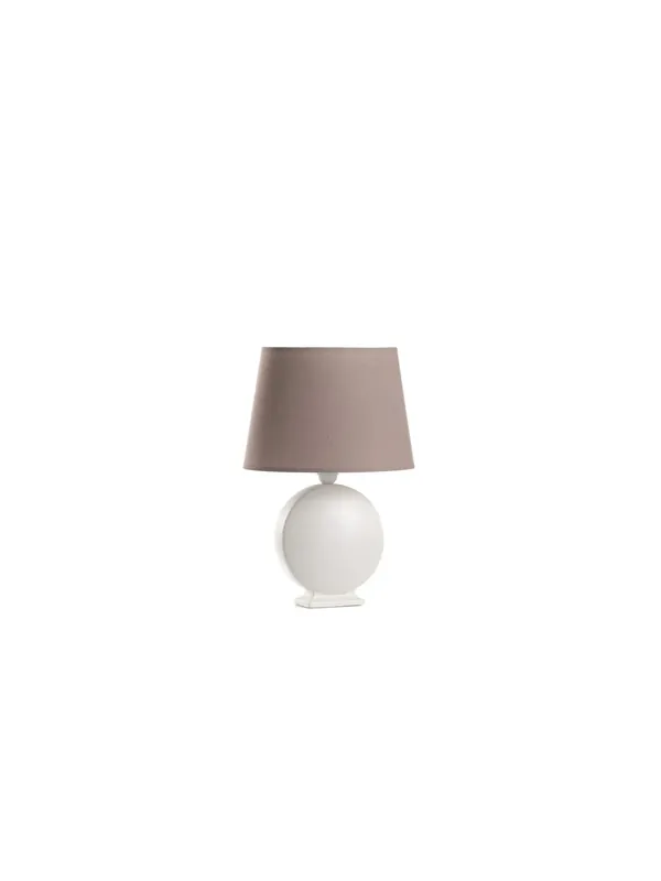Non Perdere Lumetto contemporaneo in ceramica avorio e tortora a 1 luce stf 0016