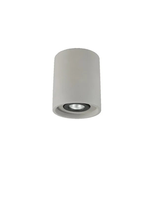 Ideal Lux Oak PL1 Round lampada da soffitto per ufficio con diffusore in gesso o cemento GU10 35W Novità