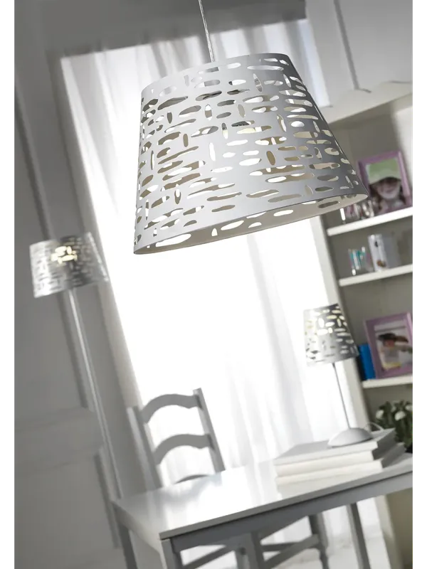 Offerta Limitata Lampadario a sospensione moderno bianco taglio laser per cucina 1 luce stf 0070