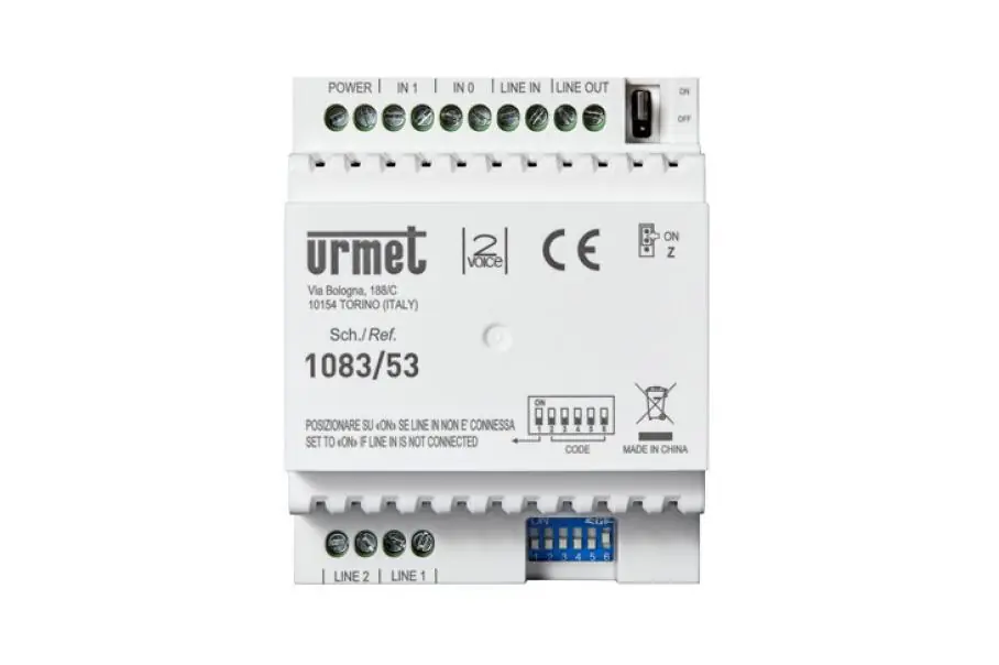 Saldi Interfaccia di colonna Urmet 4 moduli DIN 2 uscite - 1083/53