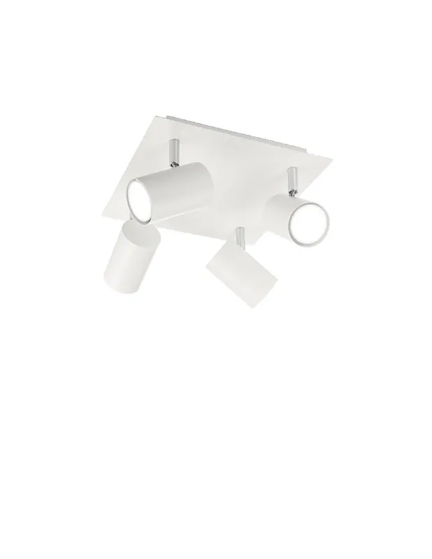 Ideal Lux Spot PL4 plafoniera faretti a 4 luci con diffusori orientabili GU10 Compra Online