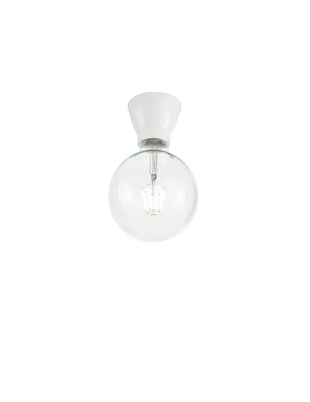 Economico Ideal Lux Winery PL1 plafoniera con lampadina a vista E27 60W