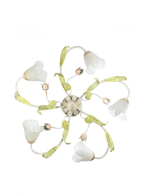 Plafoniera classica in ferro battuto primavera a 5 luci stf 0055 Offerta Limitata