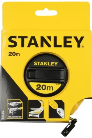 Rotella metrica Stanley con nastro in fiberglass 20 metri Reso Gratuito