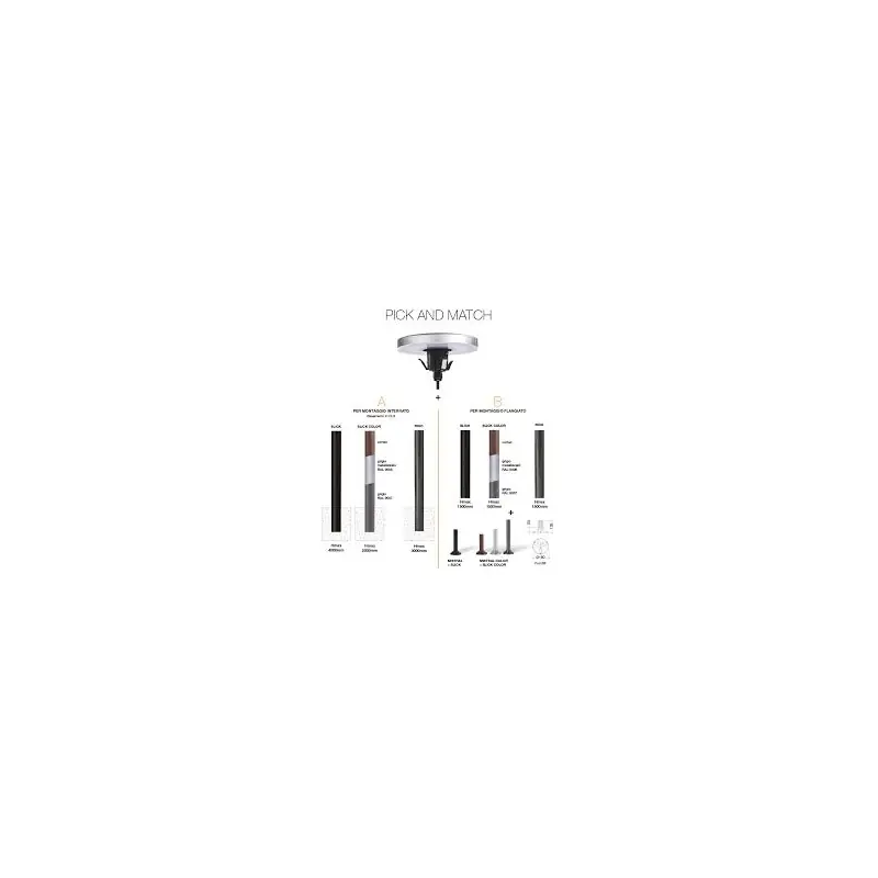 Compra Online mareco colonna coled round testapalo 15w 4000k nero MAO1062182N