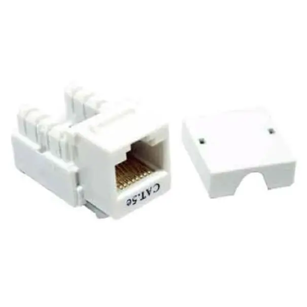Connettore keystone UTP 4 Power cat 5E bianco - KK5EXUTPWP Pagamento Sicuro