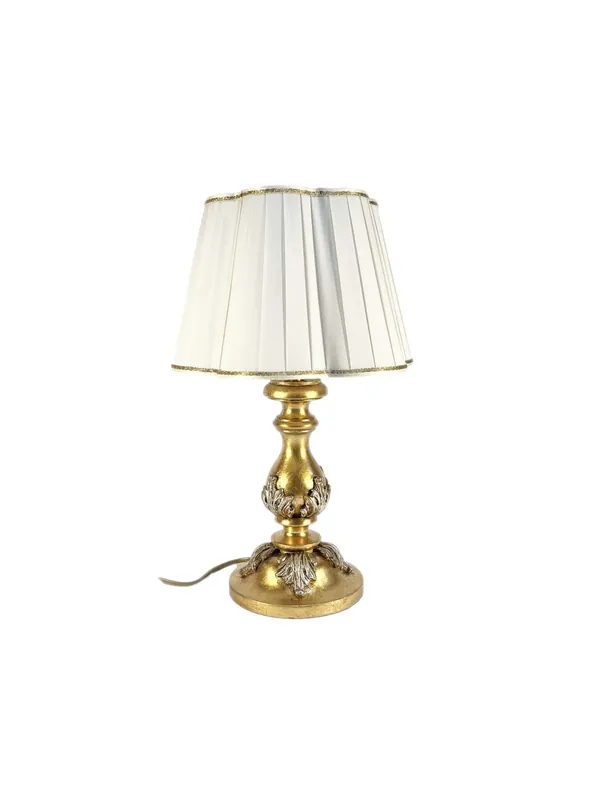 Solo Oggi Lumetto classico in legno foglia oro a 1 luce dbs 101/bp
