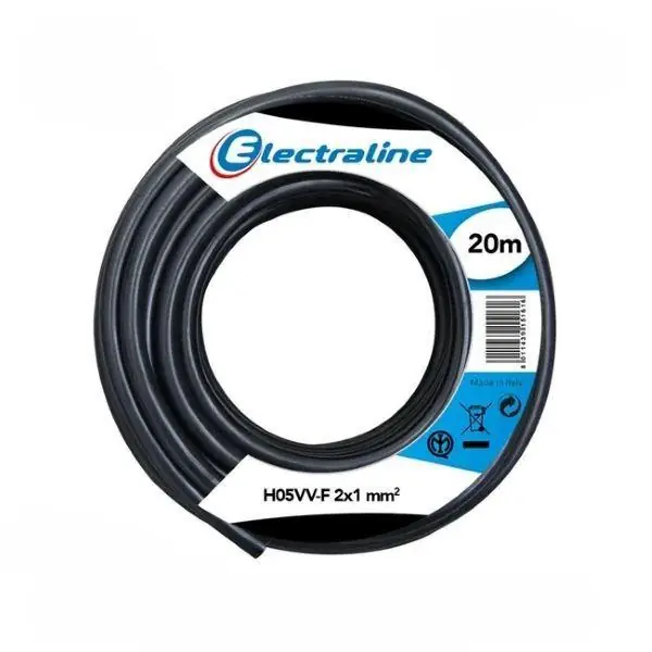 Cavo multipolare H05VV-F Electraline 2G1mm2 da 20m nero - 11405 Offerta Speciale