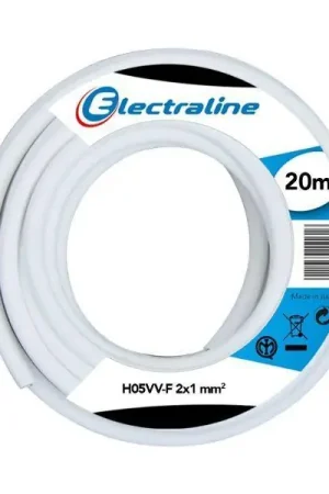 Sconto Cavo multipolare H05VV-F Electraline 2G1mm2 da 20m bianco - 11425