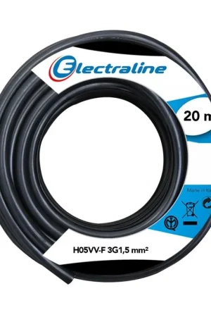 Soddisfatti O Rimborsati Cavo multipolare H05VV-F Electraline 3G1.5mm2 da 20m nero - 11765