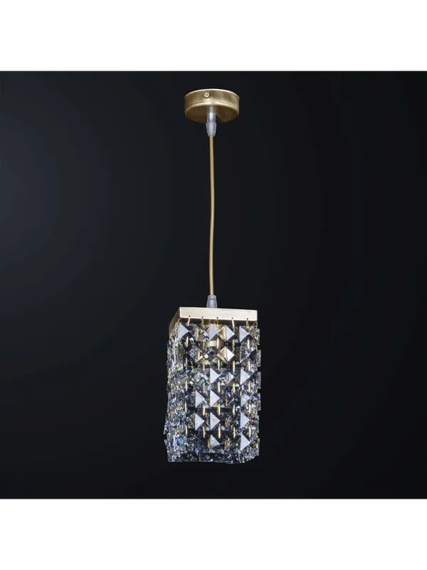 Compra Adesso Lampadario in ottone con cristalli design swarovsky a 1 luce BGA 3218-p1