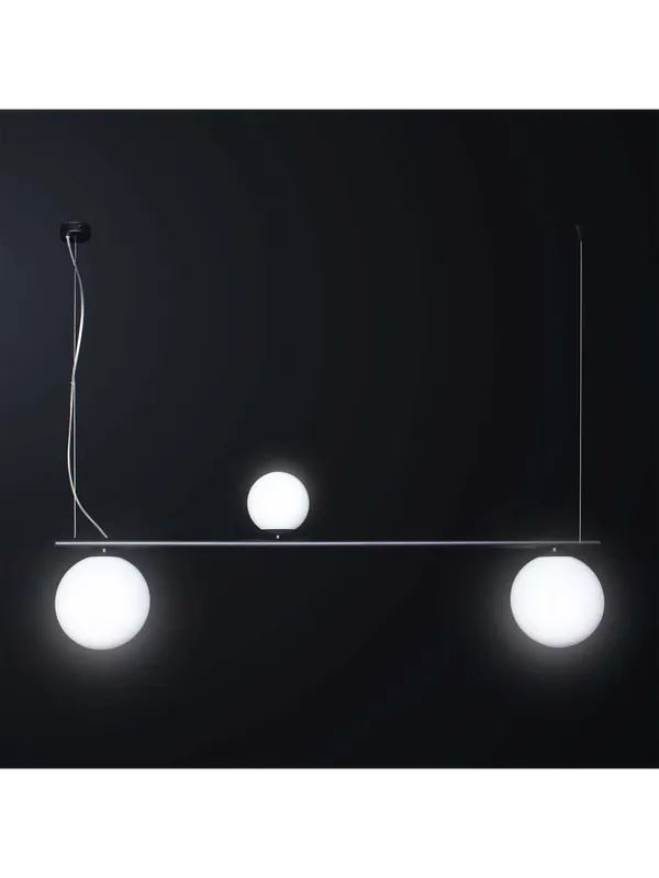 Lampadario moderno minimal nero con sfere a 3 luci BGA 3200-s3 Super Prezzo