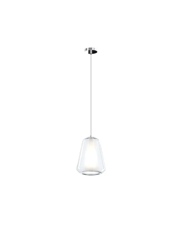 Professionale Lampadario a sospensione moderno trasparente per cucina bagno 1 luce tpl 0912
