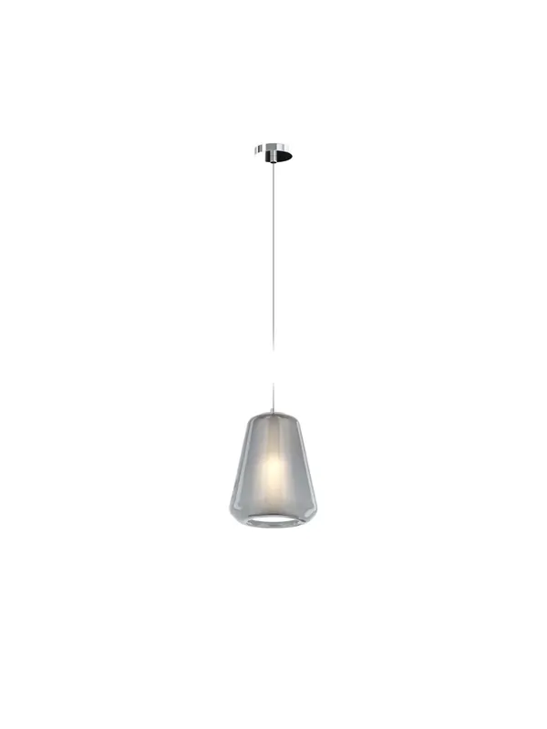 Consegna Rapida Lampadario a sospensione moderno fumè per cucina bagno 1 luce tpl 0911