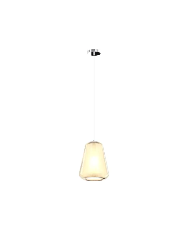 Nuova Collezione Lampadario a sospensione moderno ambra per cucina bagno 1 luce tpl 0910