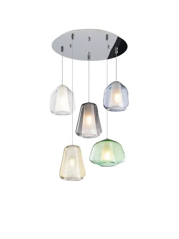 Lampadario moderno multicolor per soggiorno camera 5 luci tpl 0903 Offerta Limitata