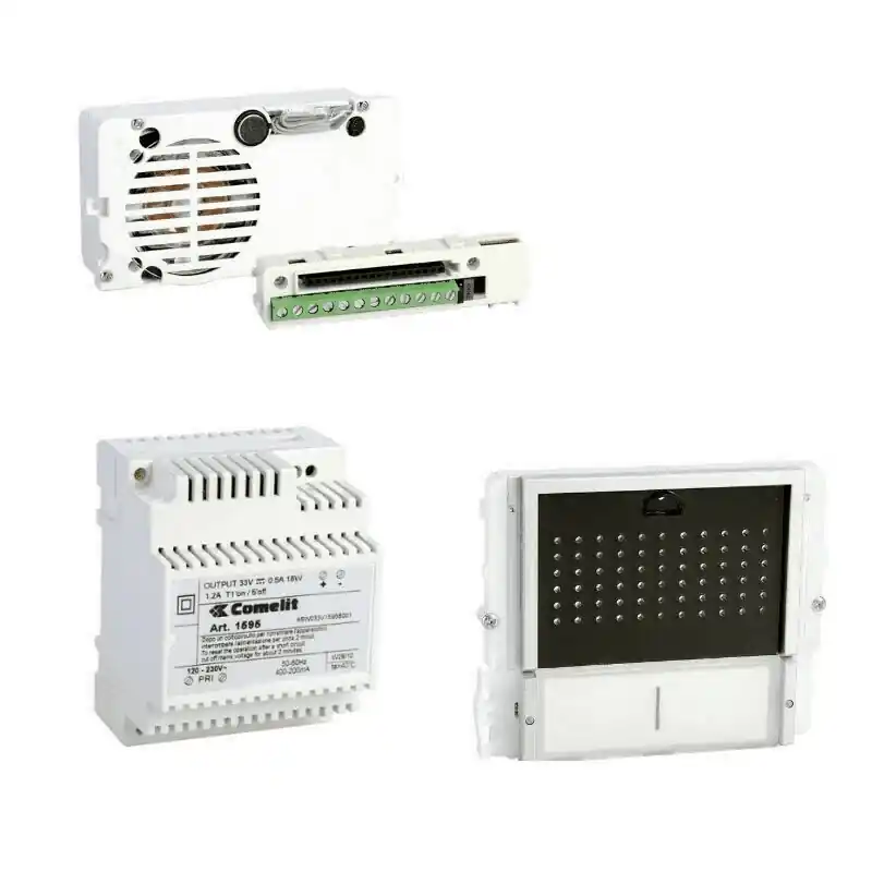 Professionale comelit kit base di impianto audio con pulsantiera comelit 8270i