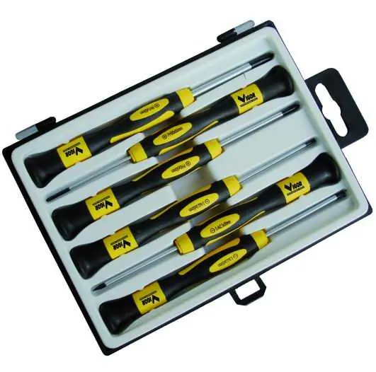 Cacciaviti di precisione Vigor Set 6 cacciaviti mini (3 taglio + 3 croce) per meccanica fine Più Venduto