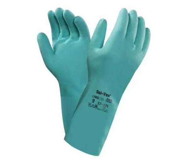 GUANTI NITRILE SOLVEX per sostanze chimiche aggressive Nuovo Arrivo